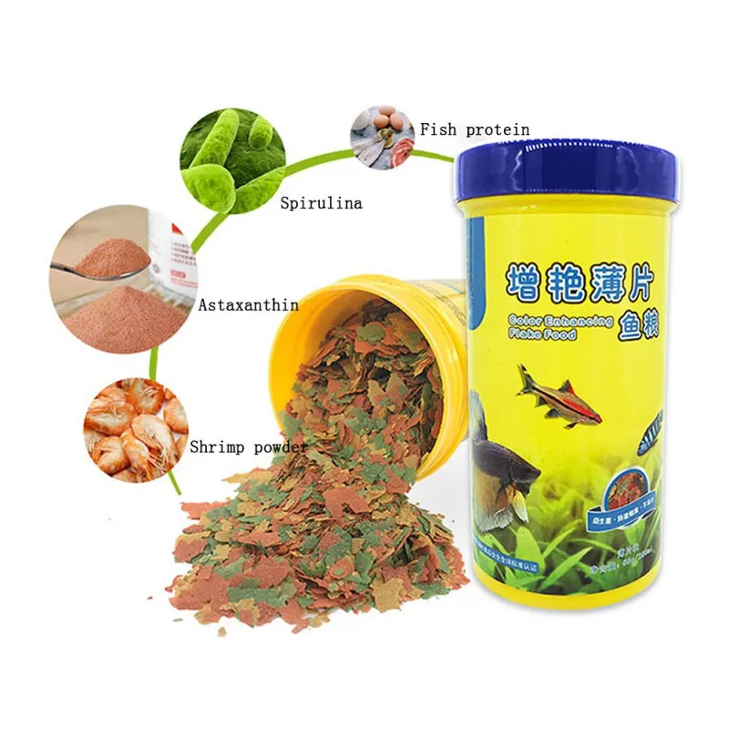 Fish Food Coloring and Brightening Feed High-nutrient Tropical Fish Growth Healthy Fish Food Flakes - Image 8