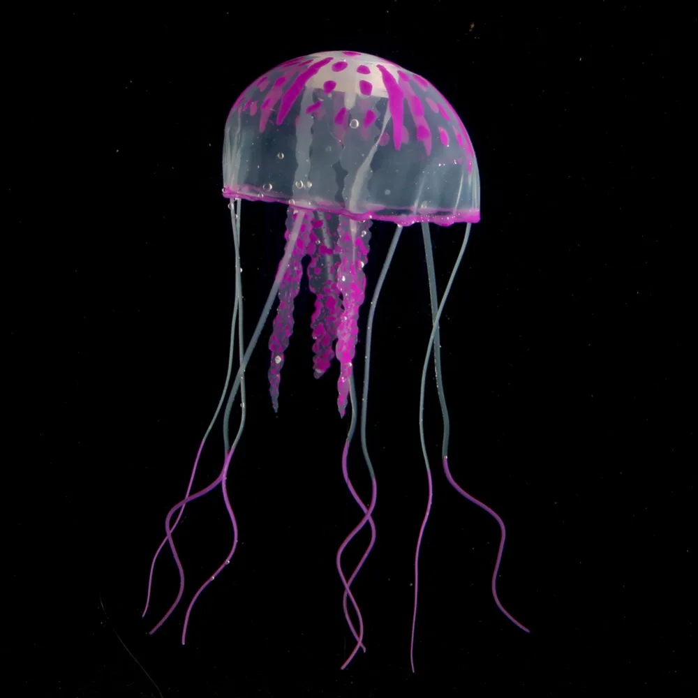 1 Pcs Artificial Jellyfishes Aquarium Fish Tank Accessories Simulation Fluorescent Jellyfish Goldfish Tank Aquarium Landscaping - Image 6