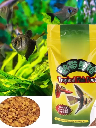 1Bag Aquarium Tank Tropical Fish Food Small Fish Feed Grain 98g Delicious Fish Food especially for guppy, lantern fish 2019 Hot