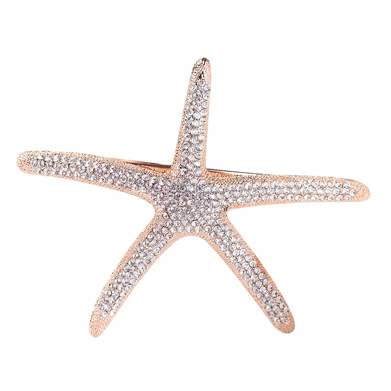EASYA New Fashion Full Crystal Starfish Hairpin Hair Barrettes Accessories Large Rhinestone Hair Clips Headwear For Women Girls - Image 9