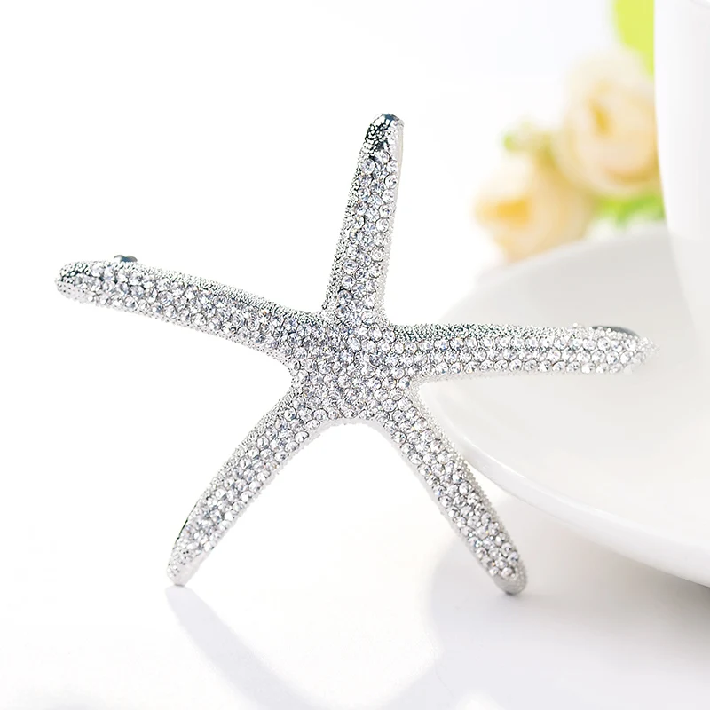 EASYA New Fashion Full Crystal Starfish Hairpin Hair Barrettes Accessories Large Rhinestone Hair Clips Headwear For Women Girls - Image 3