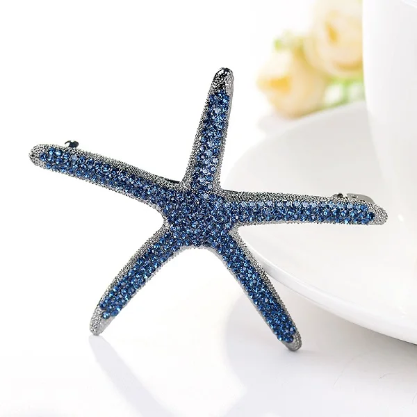 EASYA New Fashion Full Crystal Starfish Hairpin Hair Barrettes Accessories Large Rhinestone Hair Clips Headwear For Women Girls - Image 8