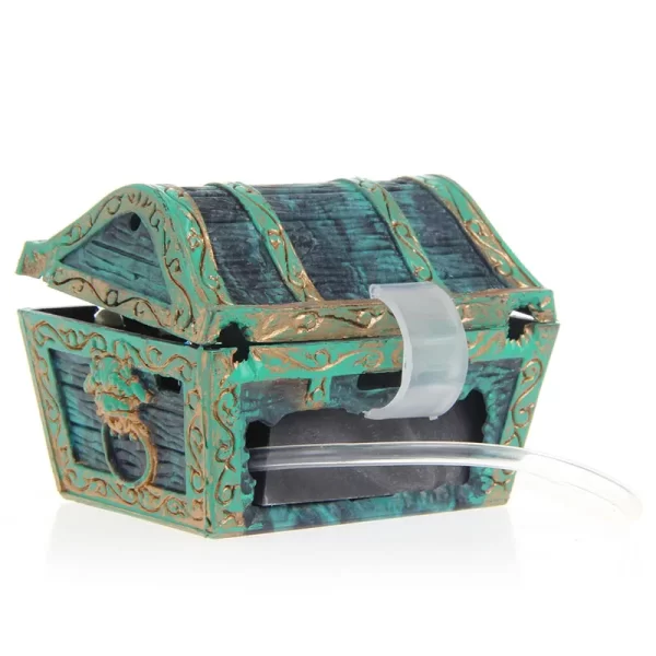 2025 New Treasure Chest Shaped Aquarium Air Action Ornament Fish Tank Aquascaping Decor - Image 34