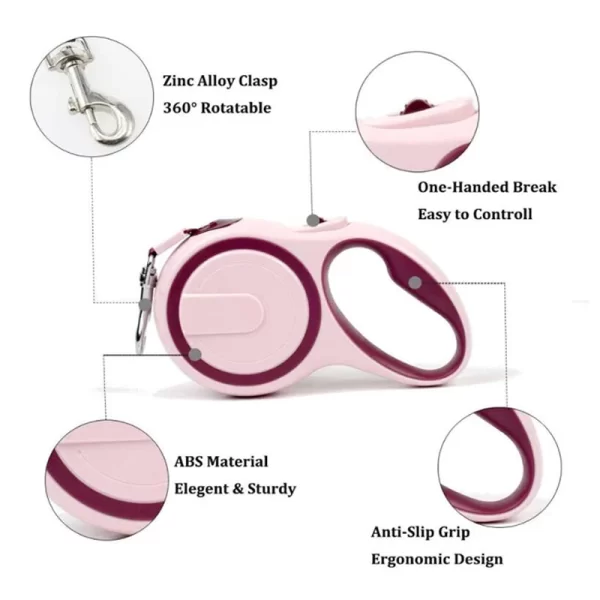 3/5M Pet Leash For Small Medium Dogs Durable Nylon Retractable Dog Walking Leash Leads Automatic Extending Puppy Dog Leash Rope - Image 18