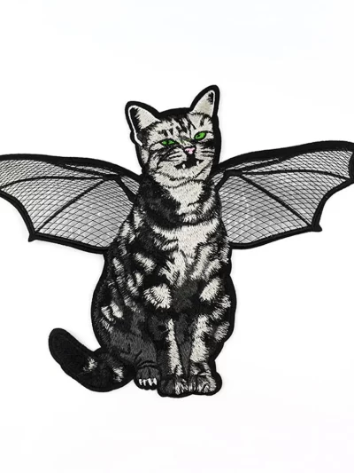 Brown Wings ET Cat Accessories Animal Cartoon Patches For Clothing Bag Parches Para La Ropa