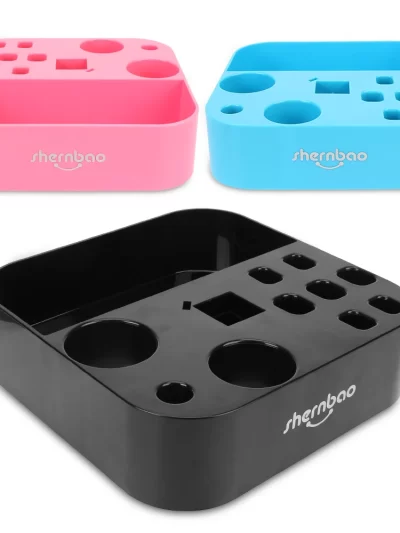 On the bracket Dog Cat Supplies Pet Grooming Tools Plastic Storage Box Table Scissors Dog Comb Boxes