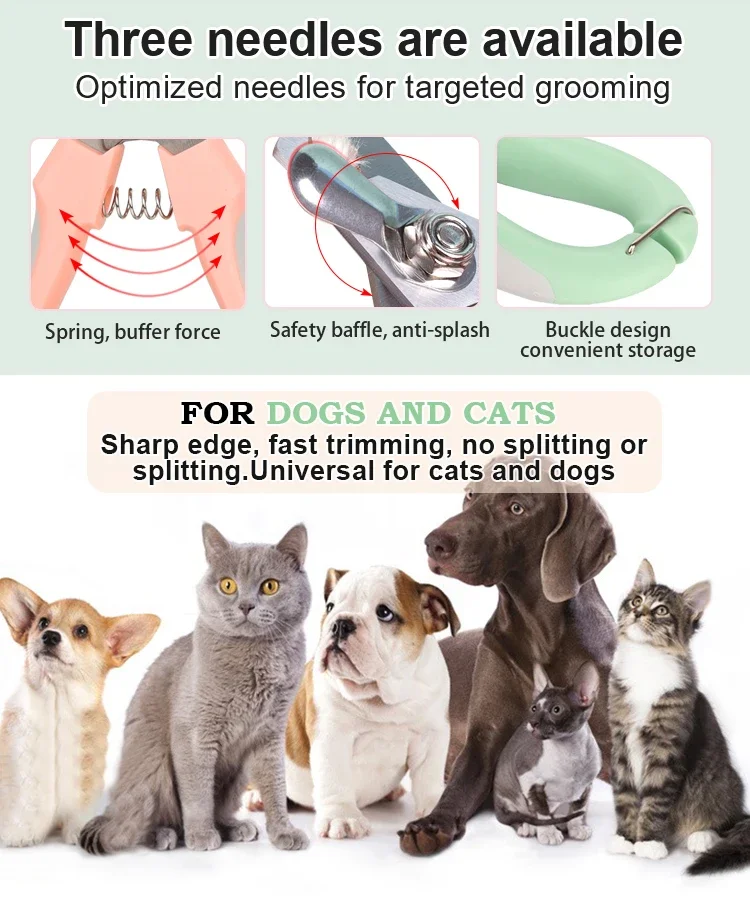 Nail Clippers for Pet Cleaning and Grooming Supplies, Dog and Cat Nail Clippers, Pet Accessories - Image 13