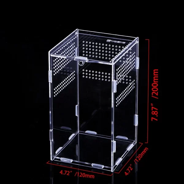 Reptile Habitat Terrarium Breeding Box Acrylic Transparent Insect Spider Lizard Scorpion Feeding Case Reptile Accessories - Image 10