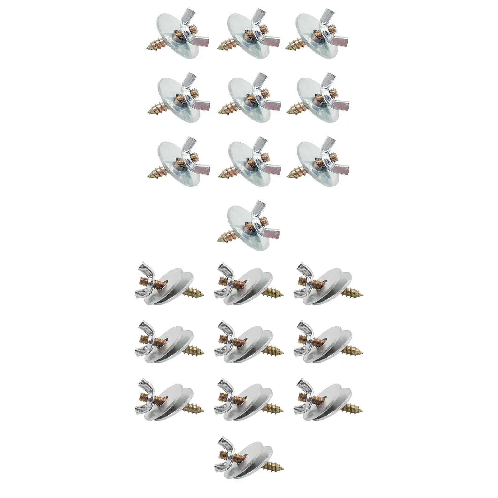 10x Bird Perches Fitting Screws Nut Kits M5*30 Bird Cage Screws Metal Nut Screw Mount Kits for Bird Stand Exercise Platform