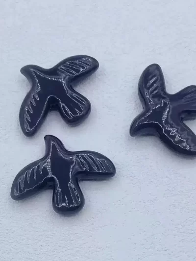 5pcs Ceramic Bird High-grade White Peace Dove Pendant Jewelry Accessory DIY accessories for bracelets/necklaces
