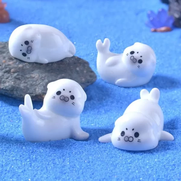 Cute Little Sea Lion Micro Landscape Fish Tank Small Ocean Marine Animal Ornaments Aquarium DIY Decorative Accessories - Image 2