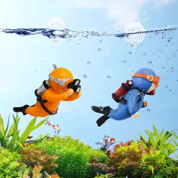 Fish Tank Decorations Aquarium Accessories Floating Diver Aquarium Ornaments Small Floating Ball Aquarium Accessories - Image 3