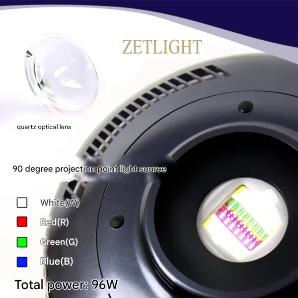 Zetlight F8 Max 96W – WRGB Smart LED for Saltwater Reefs with Bluetooth WiFi Sunrise Sunset Modes Precise Control - Image 6
