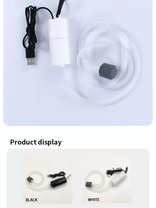 Portable USB Aquarium Air Pump:Mini Oxygenator for Fish Tanks and Aquatic Accessories - Image 18