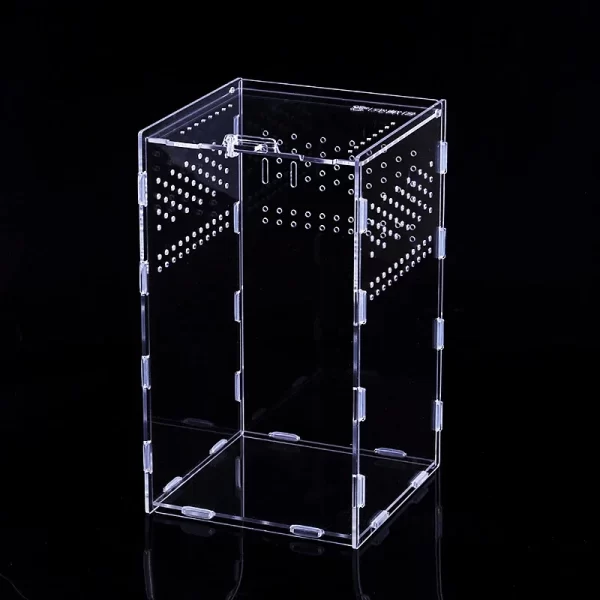 Reptile Habitat Terrarium Breeding Box Acrylic Transparent Insect Spider Lizard Scorpion Feeding Case Reptile Accessories - Image 17
