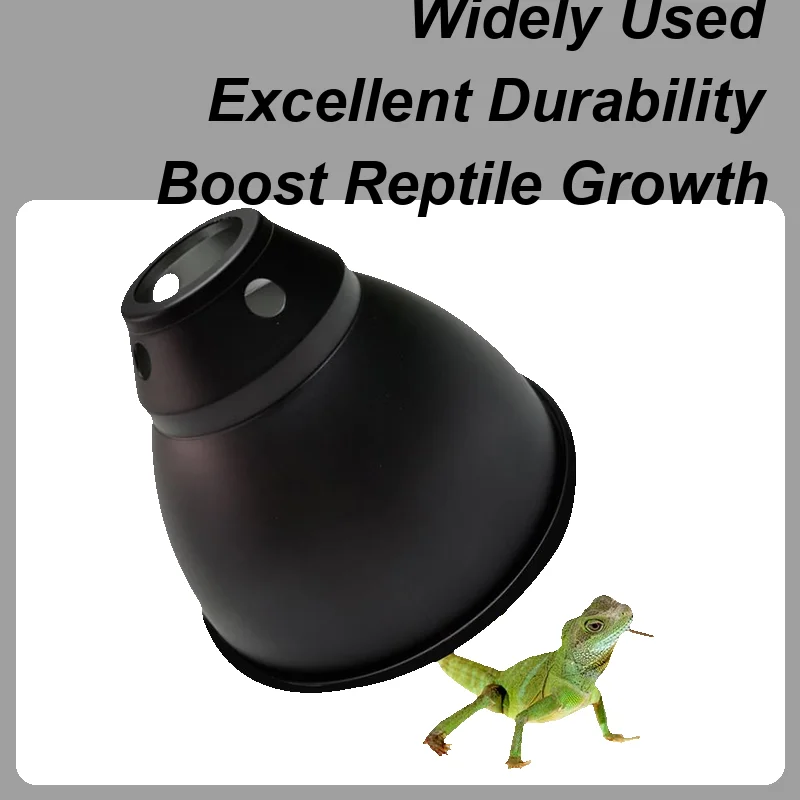 Reptile Dome Light Dome Heating Bulb Deep Dome Lampshade Optical Reflection Cover Heat Lamp Shade Bearded Dragon Tank Accessory