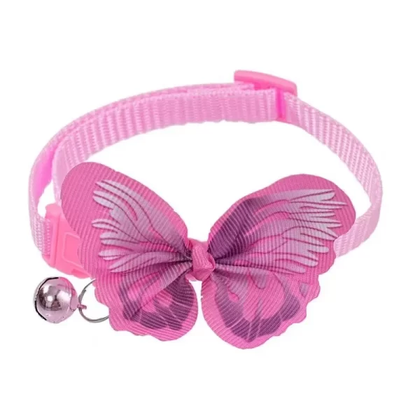 1pc New Dog Collars Butterfly Bells Collars Cute Cat Collars Pet Supplies Multicolor Adjustable Dressing Tool Dog Accessories - Image 5