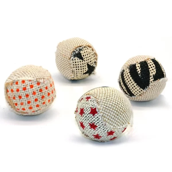 1 Pcs Ball Cat Toy Interactive Cat Toys Play Chewing Rattle Scratch Catch Pet Kitten Cat Exercise Toy Balls(style Random) - Image 3