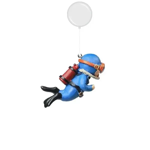 Fish Tank Diver Ornaments Landscape Decoration Aquarium Gifts Popular Floating, Hayao Miyazaki Blue Fatty with Ball and Line - Image 12