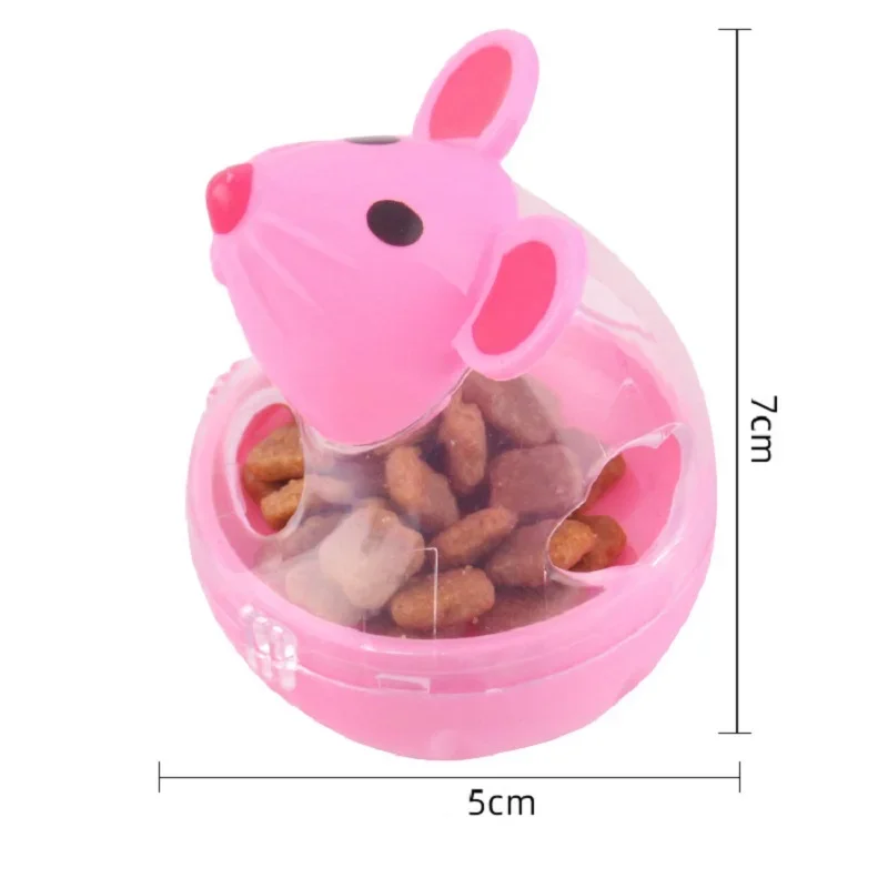 Cat Mice Food Tumbler Cat Food Toy Ball Interactive Cat Food Feeder Leak Food Interesting Plastic Cat Food Dispenser Treat Toy - Image 6
