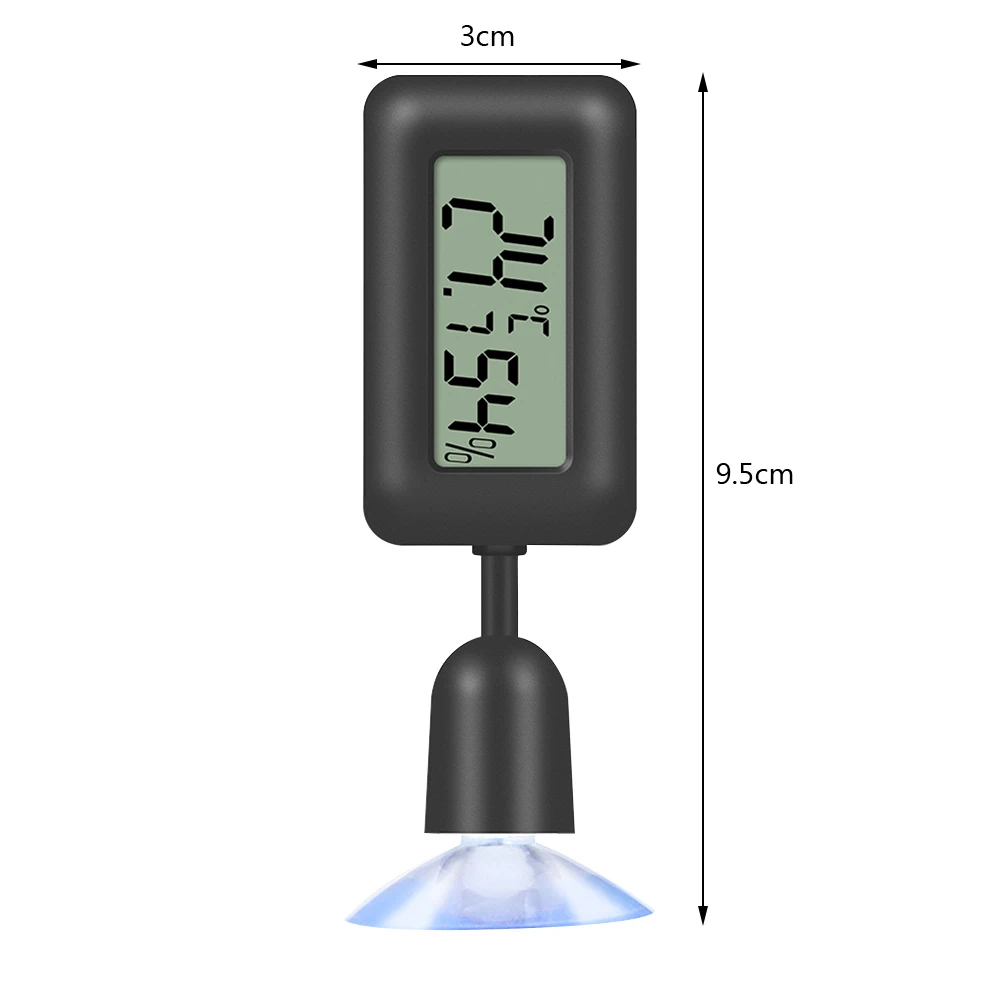 Reptile Thermometer Hygrometer with Suction Cup Digital Temperature Humidity Meter for Terrarium Reptile Accessories - Image 6