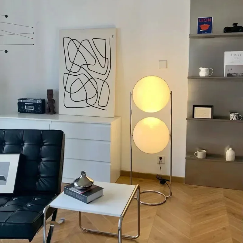 2024 Creative E27 Desk Lamp LED Metal Chrome Light Living Room Hotel Room White Acrylic Ball Lights Home Art Deco Art Floor Lamp - Image 3