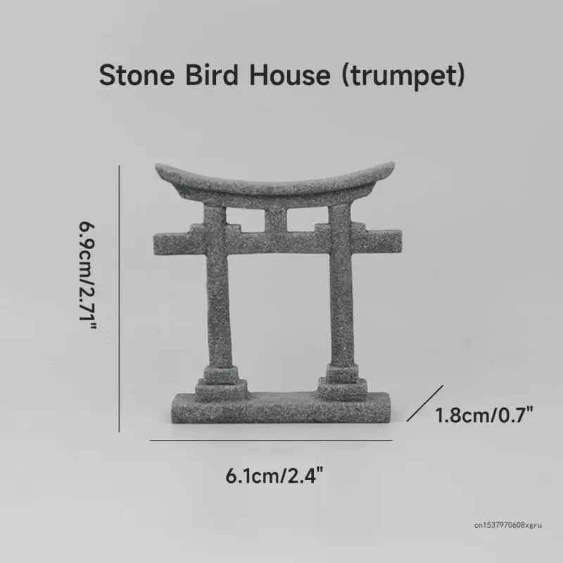 Japanese Torii Gate Fish Tanks Decorations for Aquariums Statue Bridge Ornament - Image 5