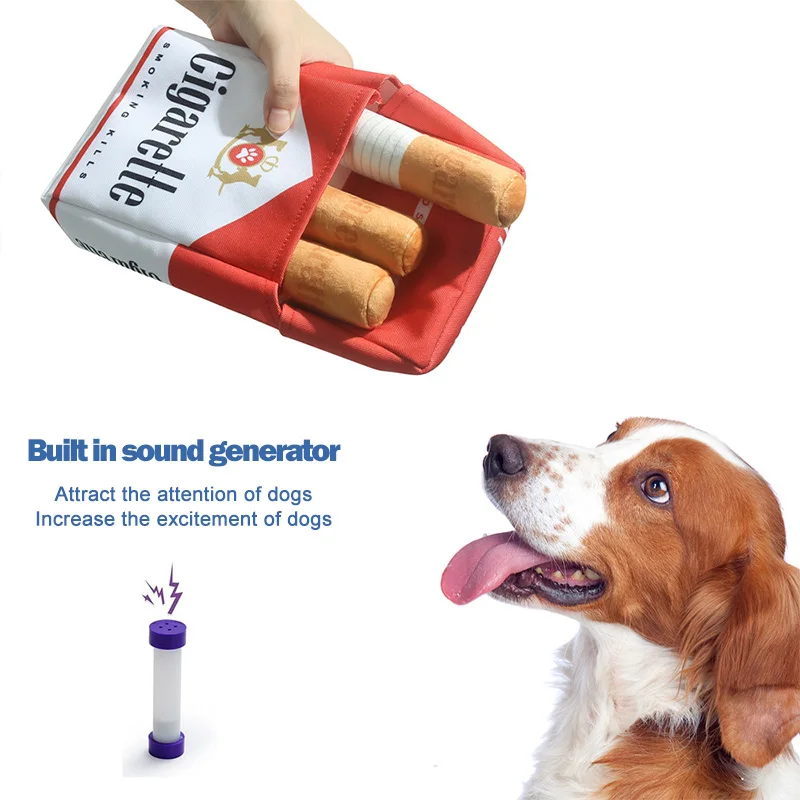 Cigarette Sound Making Dog Toy Puppy Cat Chewing Anti-bite Doll Simulation Cigarette Plush Toy Pet Accessories Dog Supplies - Image 6