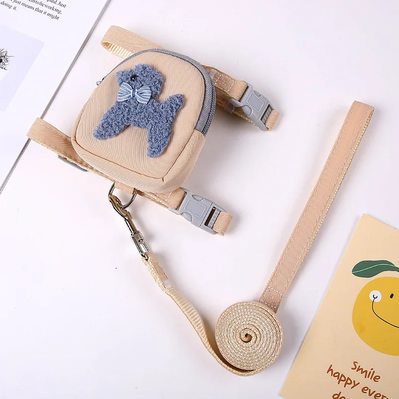 Fashion Cat Dog Harness and Leash Set for Cats Small Dogs Cartoon Print Pet Harnesses with Backpack Kitten Ropes Accessories - Image 15