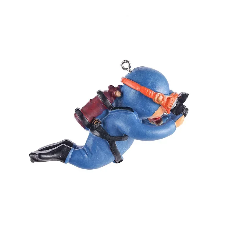 Kawaii Resin Frogman Aquarium Ornaments Interesting Floating Decoration Artificial Mini Diver Fish Tank Accessories - Image 7