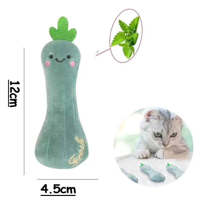 5 Pcs Plush Catnip Toys, Cat Self Entertainment Bite Toys, Anti-boredom and Anti-damage Home, Pet Cat Toys - Image 11
