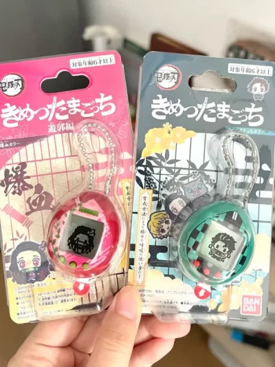 Bandai Genuine Demon Slayer Tamagotchi Kisatsutaitchi Electronic Pets Kimetsu No Yaiba Virtual Pets Collectible Toys Trend Gifts