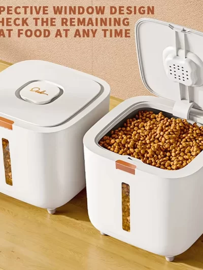 Pet food storage barrel large storage barrel food sealed moisture-proof cat food barrel storage cat food dog food barrel Pet foo