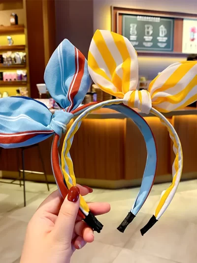 Birthday Children Rabbit Ears Hair Band Princess Baby Birthday Hair Accessories Girl Festival Cartoon Headwear Hair Hoops Gifts