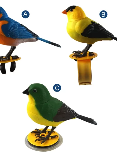 Cute Sing Electronic Birds Toy Music Educational Controlled Bird