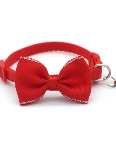Pet Collars New Bow Bell Collars with Buckle Cute Cat Collars Pet Supplies Red Adjustable dog Dressing Tool Pet Accessories