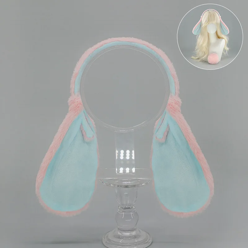 Headband for Hair Rabbit Ear Lolita Cosplay Hair Accessories Plush Japanese Style Lolita Hair Accessories Y2K Accessories - Image 6