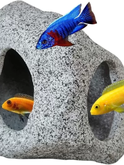 Fish Tank Cave Stone Landscaping Decoration Ornaments Aquarium Cichlid Shelter Hiding Cave Aquarium Accessories Decor Stone
