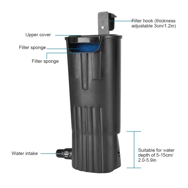 Blue Filter Cartridges Aquarium Tortoise  Carbon Filter  Replacement Aquarium Accessories  Filter Cartridges - Image 2