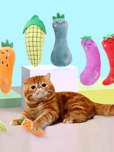 5 Pcs Plush Catnip Toys, Cat Self Entertainment Bite Toys, Anti-boredom and Anti-damage Home, Pet Cat Toys