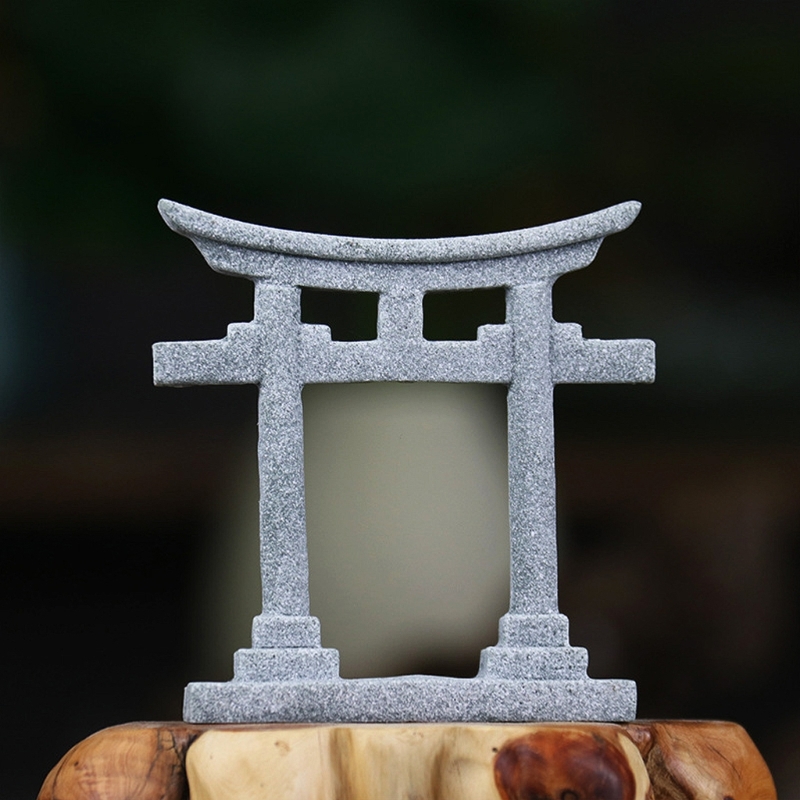 Japanese Torii Gate Aquariums Miniature Ornament Bridge Landscape Ornament Decor - Image 18
