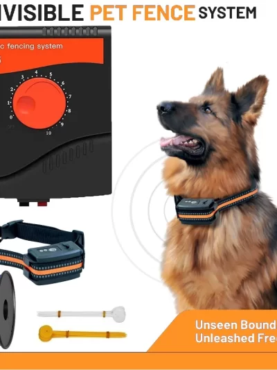 Electric Dog Fence Wired In Ground Pet Fence Thick Cable  Rechargeable Waterproof Training Collar Electronic Fenceing System