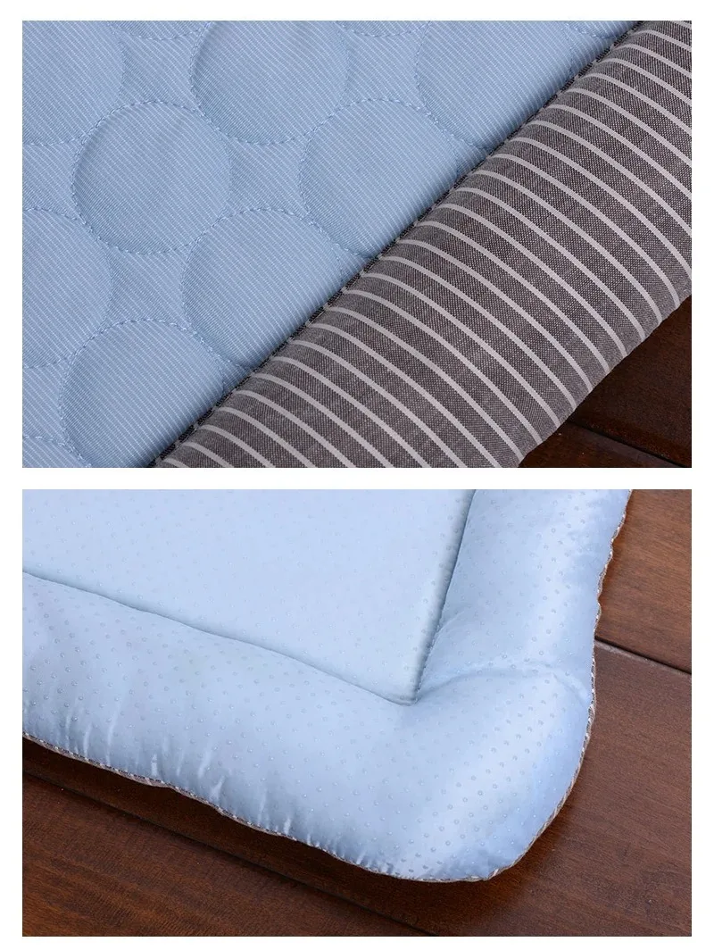 Cooling Pet Bed Cats Accessories Dog Houses and Habitats Accessory Basket Puppy Goods Cushions House Kitten Products Beds - Image 4