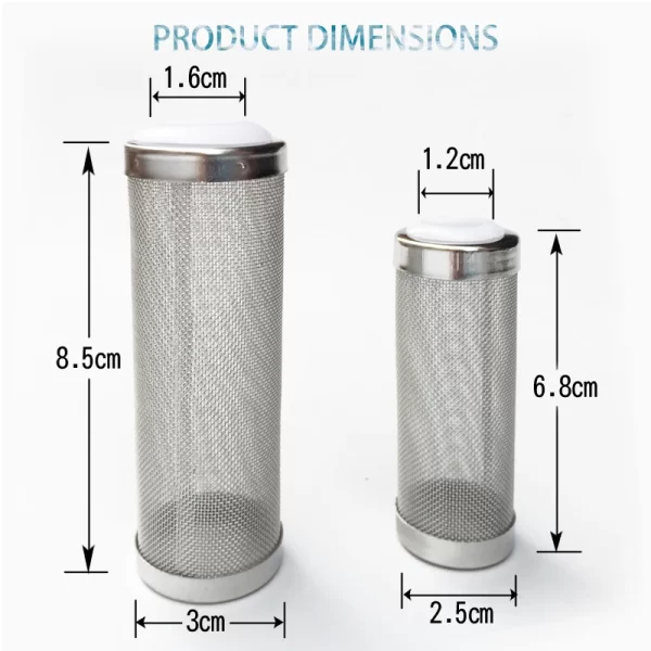 Fish Tank Filter Stainless Steel Inlet Case Mesh Shrimp Nets Special Cylinder Filters Inflow Inlet Protect Aquarium Accessories - Image 2