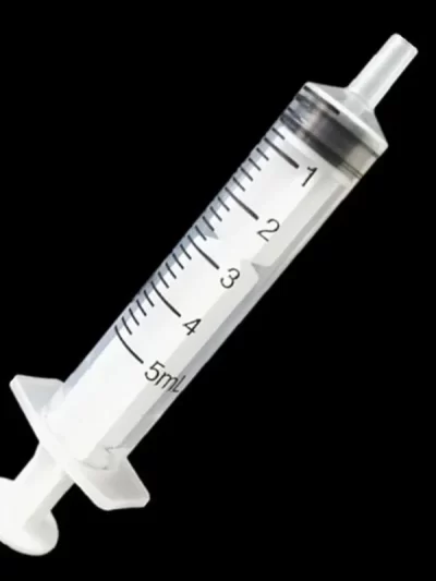 10x Disposable Plastic 5ml Syringes Without Needles for Laboratory Nutrition Measurement Small Pet Food Feeder (Without Needle)