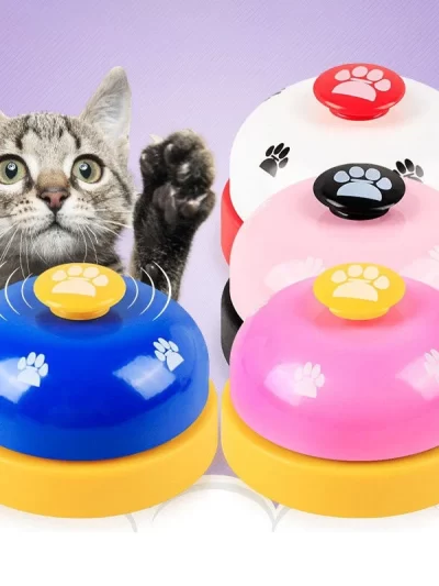Pet Training Bell Dogs Cats Interactive Call Bells Toy Kitten Puppy Ringer Button Trainer Feeding Reminder Pet Supplies