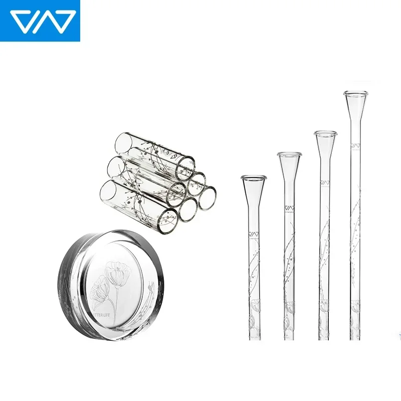 VIV Aquarium Supplies Crystal Shrimp Nest Glass Feeding Basin Feeding Tube Fish Tank Accessories ADA Quality - Image 2