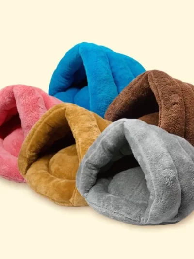 Warm Cat Slippers in Winter Comfortable Tents Soft Thick Cats Beds Dog Houses Pet Supplies Suitable for Small Medium-sized Pets