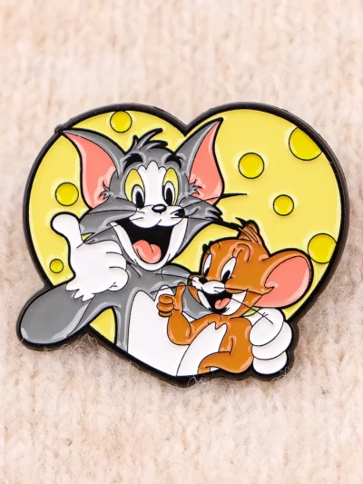 Cute Animals Enamel Pin Cartoon Funny Badge On Backpack Lapel Pins Anime Brooches for Jackets Cosplay Accessories Kids Gift Toys