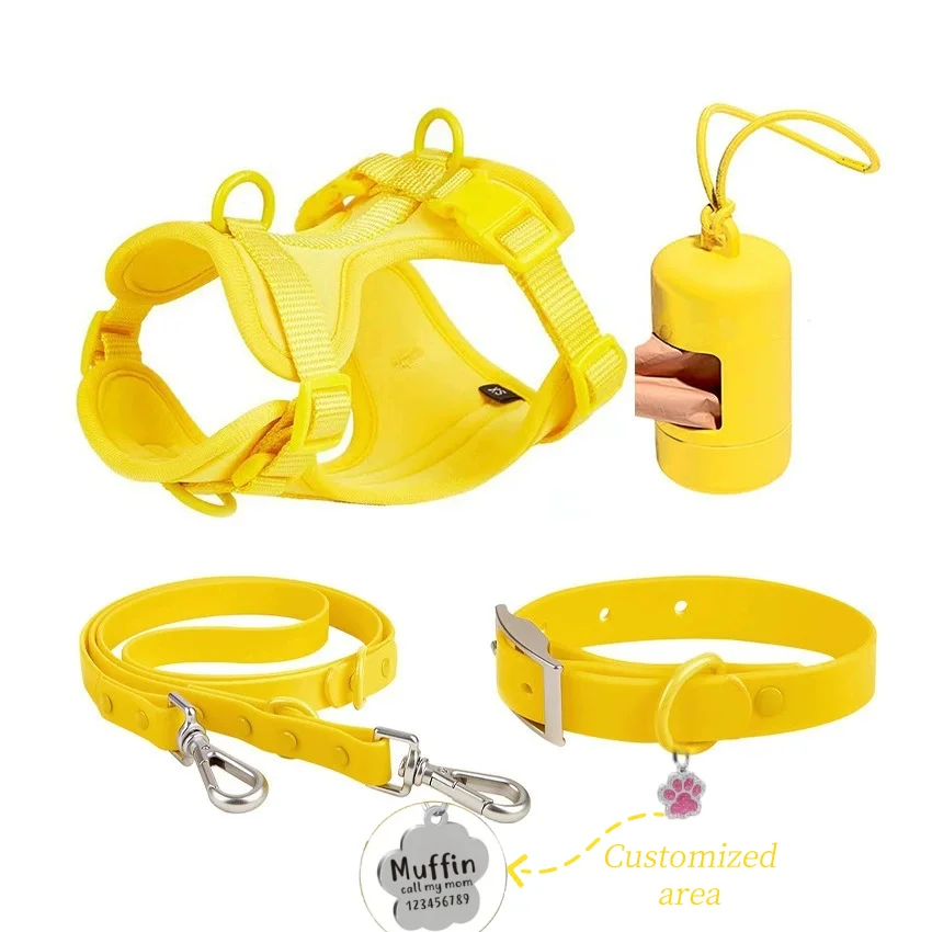 Customized pet nameplates to prevent the loss of dogs, personalized zinc alloy material, pet leash cover, pet harness, pet colla - Image 11